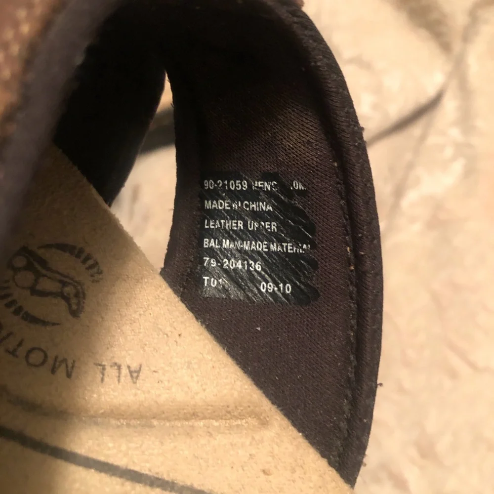 Dockers Men's Dark Brown Leather Slide Sandals